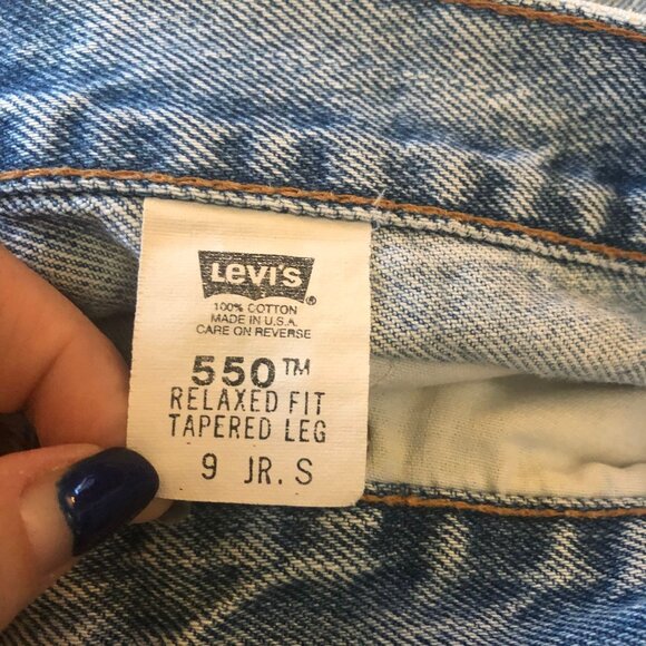 Vintage 80s Levi’s 550 relaxed fit  distressed - Picture 6 of 10